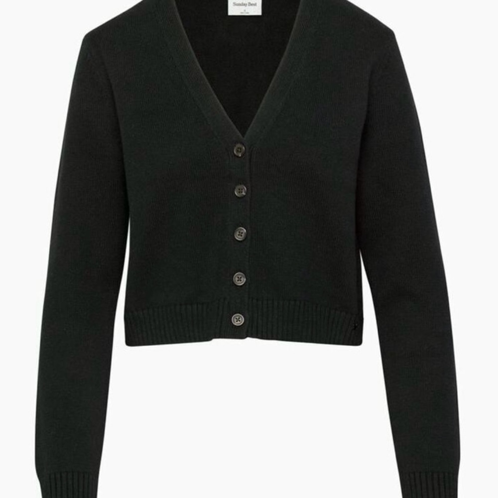 Women's Black Cardigan Sweater